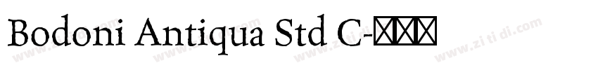 Bodoni Antiqua Std C字体转换